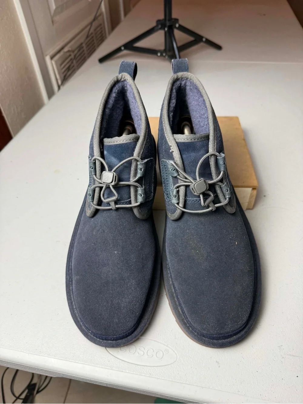 UGG Neumel Ghillie Chukka Lined Boots -Navy Sapphire Suede -US 10